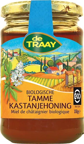 De Traay Organic Sweet Chestnut Honey BIO - 350g