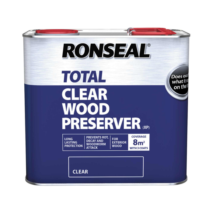Ronseal Total Wood Preserver - Clear - 2.5L